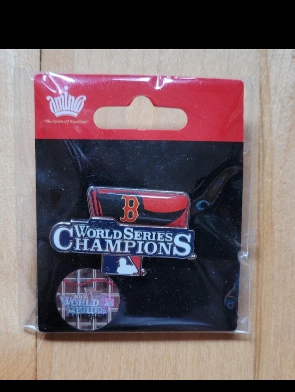 2013 MLB World Series Champions Boston Red Sox Pennant Lapel Pin